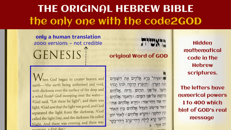 code2GOD-THE ORIGINAL HEBREW BIBLE