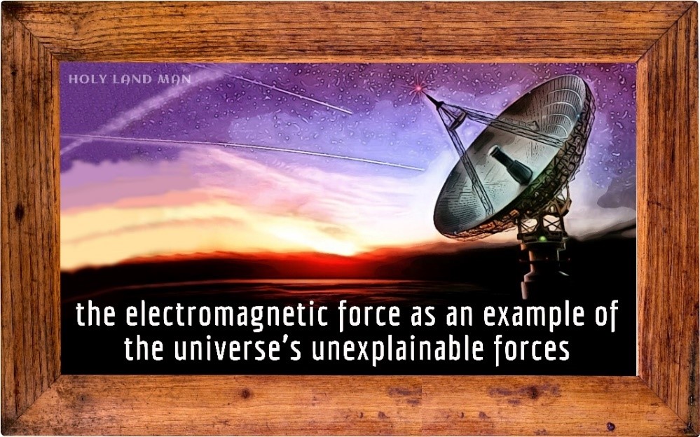 The electromagnetic force as an example of universe's unexplainable forces